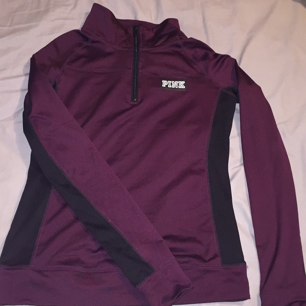 PINK 1/4 zip pullover